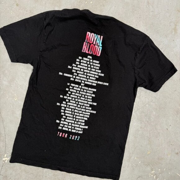 2022 Royal Blood Tour Band TShirt Black Short Sleeve 100% COtton Medium - Picture 6 of 6